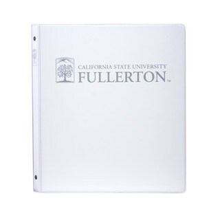 Cal State Fullerton Binder 1/2" - White